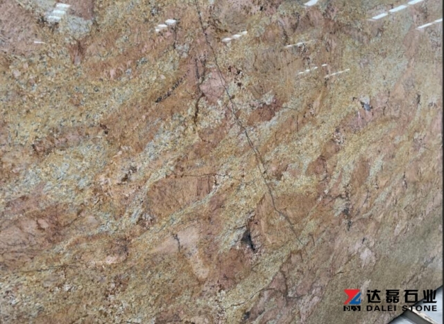 Imperial Gold Granite Big Slabs Granite Countertops Polished