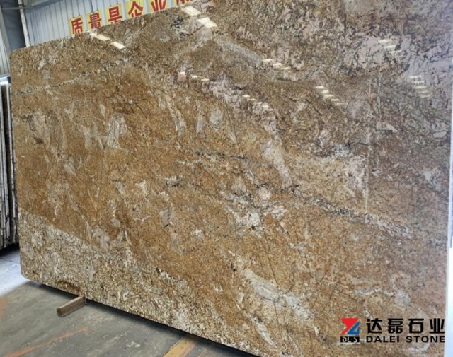Imperial Gold Granite Big Slabs Granite Countertops Polished
