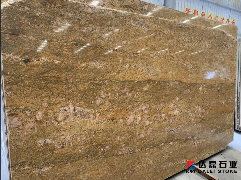 Imperial Gold Granite Big Slabs Granite Countertops Polished