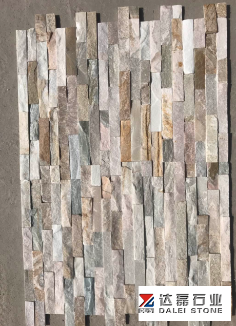 Yellow Wooden Slate Tiles Culture Stone Yellow Rusty Color