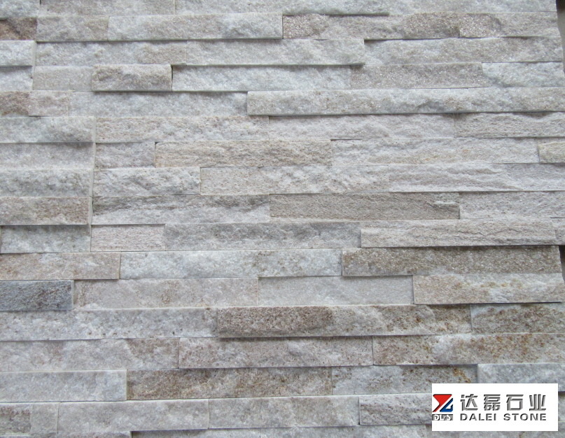 Golden Line Yellow White Wooden Culture Stone Tiles