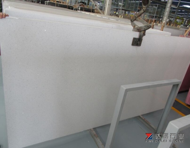 Crystal White Quartz Big Slabs Engineer Stone