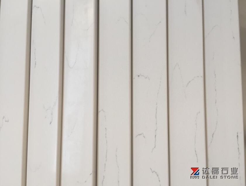 Middle White Arabescato White Quartz Big Slabs