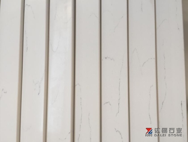 Middle White Arabescato White Quartz Big Slabs