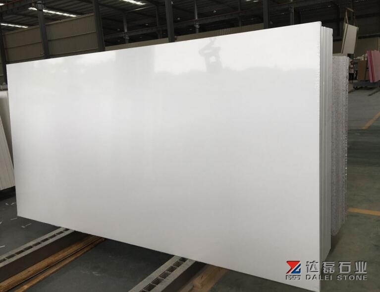 Pure White Quartz Slabs Engineer Stone