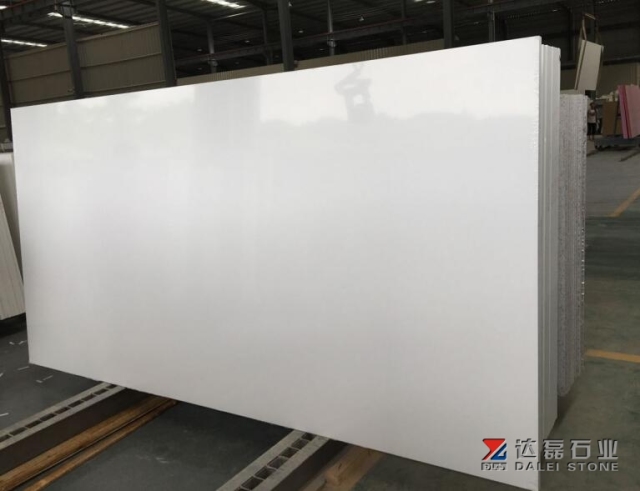 Pure White Quartz Slabs Engineer Stone
