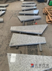 G603 White Granite Irregular Steps Stairs Cutting