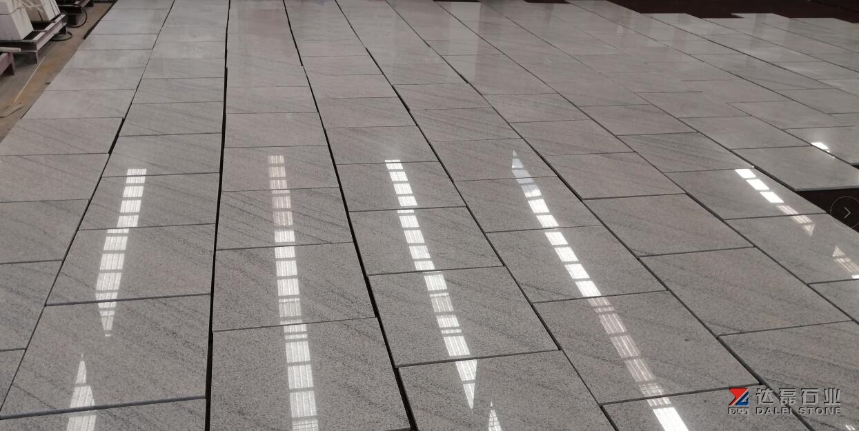 Ink White Granite Tiles Polished For Project