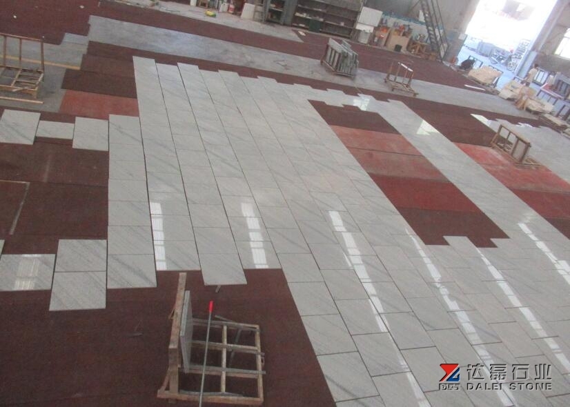 Ink White Granite Tiles Polished For Project