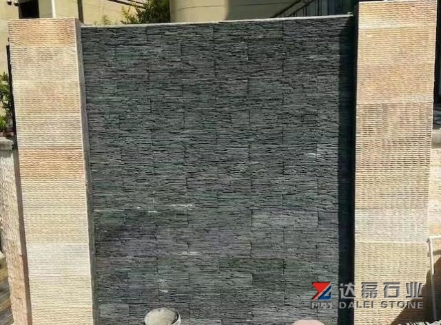 Black Slate Tiles River Stone Water Stone Natural Surface