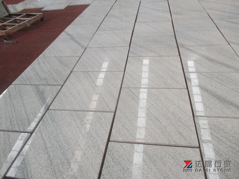 Ink White Granite Tiles Polished For Project