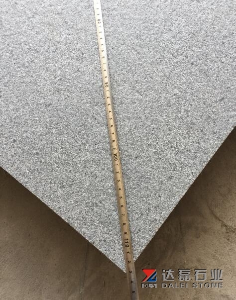 Padang Dark G654 Flamed Tiles Dark Grey Granite