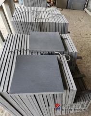 Hainan Black Basalt Coping Tiles Honed Finish Way