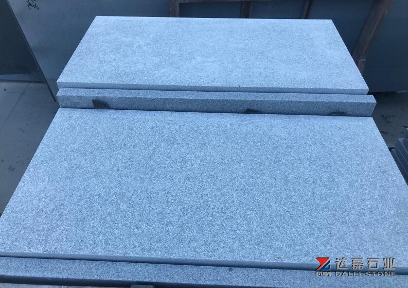 G633 Middle Grey Granite Flamed Tiles