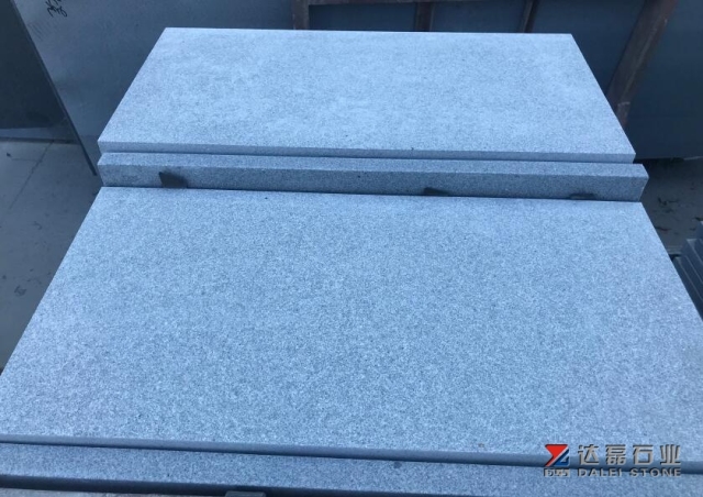 G633 Middle Grey Granite Flamed Tiles