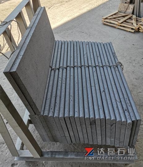 Bullnose Tiles Black Basalt Blue Basalt Saw Cutting With Cat Paw