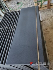 Blue Basalt Black Basalt Hainan Black Basalt Bullnose Edge Honed Tiles