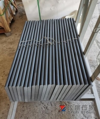 Blue Basalt Black Basalt Hainan Black Basalt Bullnose Edge Honed Tiles