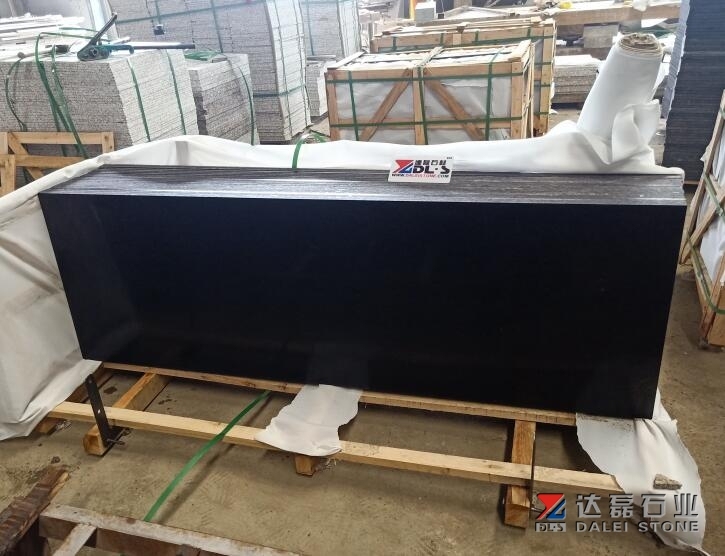 Dry Black Granite Slabs Pure Black Granite Slabs Polished
