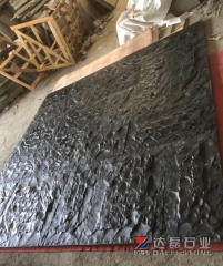 Mongolia Black Tiles Natural Surface And Water Jet Finish Way