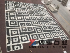 Marble Tiles Polished Floor Tiles Black and White Matched