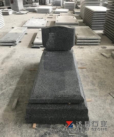 New Pangda Dark G654 Granite Dark Grey Tombstone Monument Israel