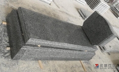 New Pangda Dark G654 Granite Dark Grey Tombstone Monument Israel
