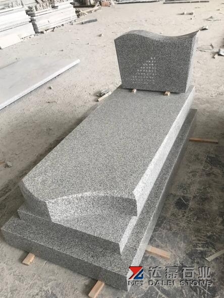 G603 Bianco Grey Granite Tombstone Monument Israel Style