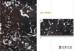 Black White Color Yellow Color Terrazzo Artifical Stone Big Slabs For Project