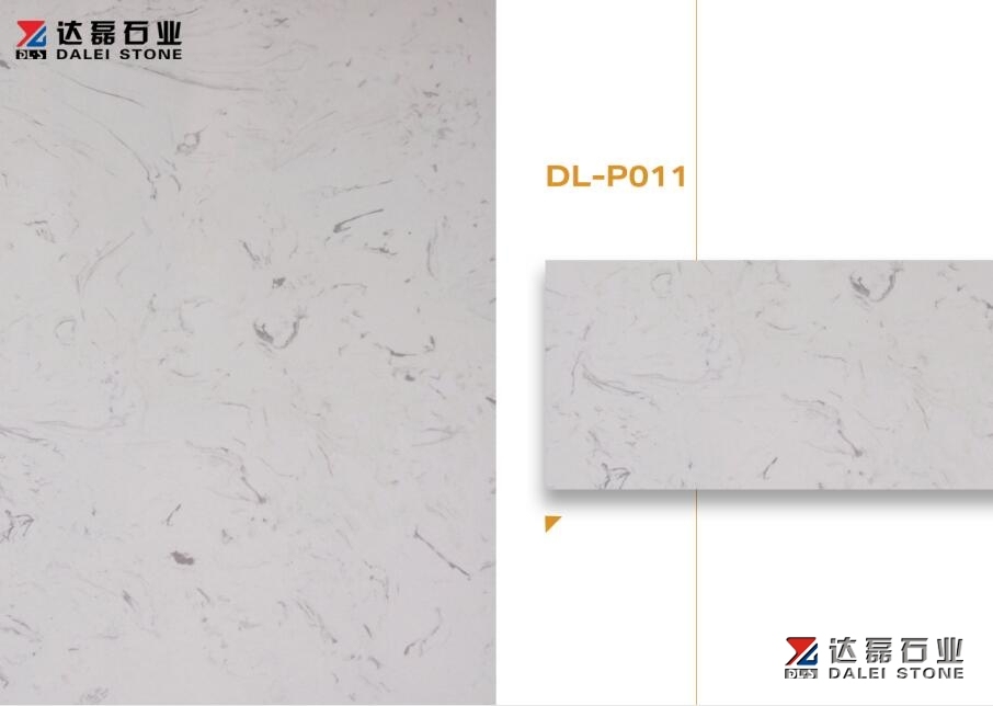 Carrara White Color Terrazzo Artifical Stone Big Slabs For Project