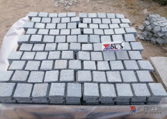 Orginal G654 Padang Dark G654 Cube Stone With Net Flamed