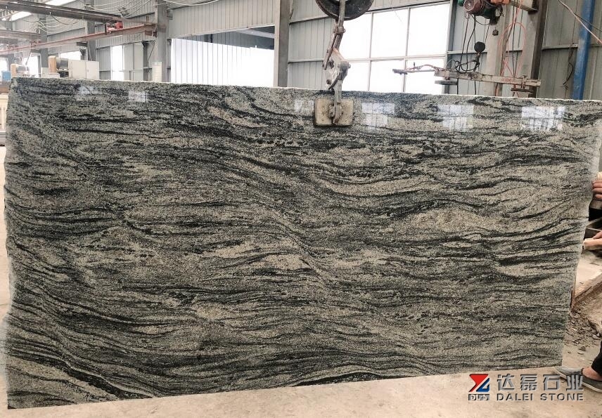 China Juparana Big Slabs Monument Material Regular Lines