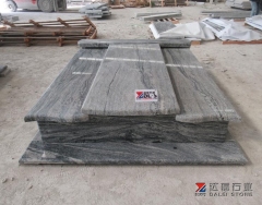 China Juparana Tombstone Monument Poland Market Hot Sell