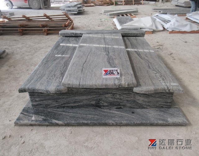China Juparana Tombstone Monument Poland Market Hot Sell