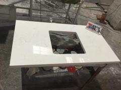 Mary White Quartz Countertops Artificial Stone Engineered Kitchen Countertops