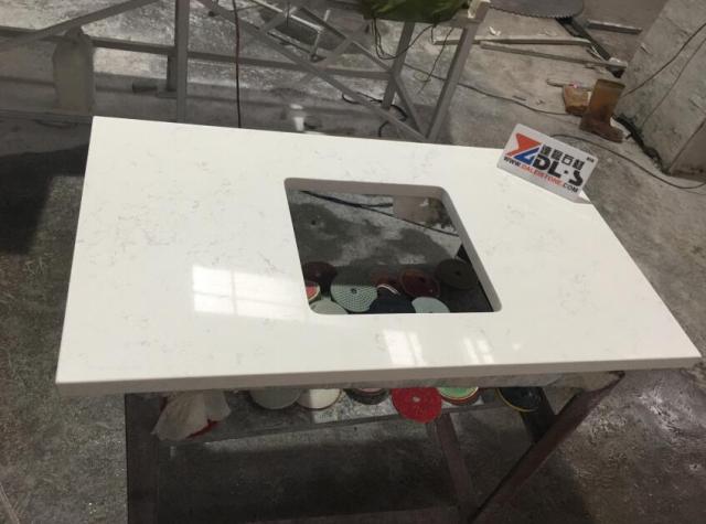 Mary White Quartz Countertops Artificial Stone Engineered Kitchen Countertops