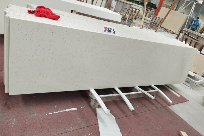 Mary White Quartz Countertops Artificial Stone Engineered Kitchen Countertops