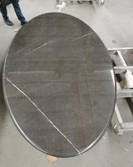 Bulgaria Grey Marble Table Top Round Table Desk