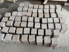 G682 Granite Cube Stone All Sides Flamed Finish Way