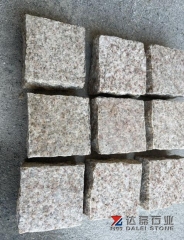 Yellow Rusty G682 Cube Stone Top Flamed Rest Natural Split
