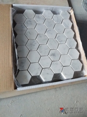 White Carrara Mosaic Tile Marble Mosaic Tile Dalei Stone