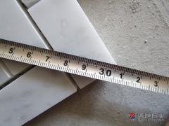 Carrara White Marble Mosaic Tile Polished Carrara Herringbone Mosaic