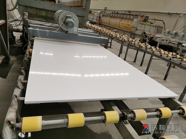 Pure Whtie Quartz Slab Dalei Stone Artifical Stone Wholelsale