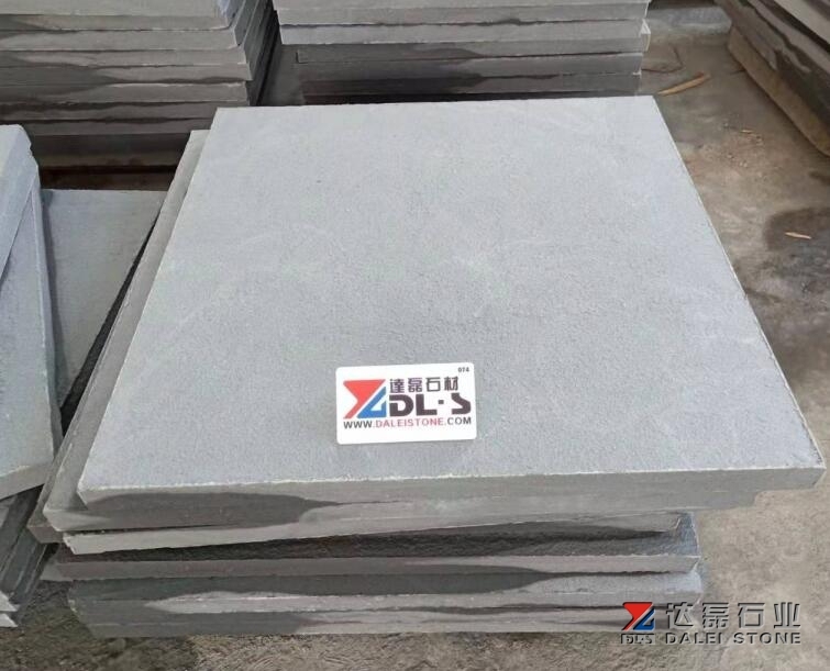 Black Sandstone Blue Sandstone Steps Stair Treads Flamed