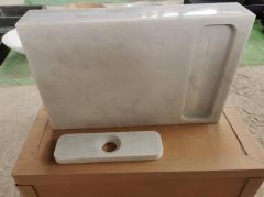 Carrara White Honed Bathroon Basins Sinks