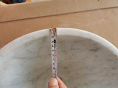 Carrara White Honed Basins Round Design Italy Marble