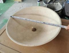 Crema Marfil Marble Basins Sinks Polished