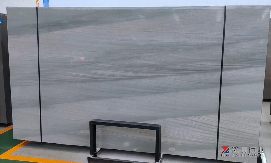 China Lyon Grey Ash Quartz Big Slabs Polished