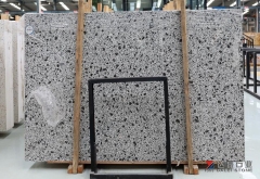 Cappuccino Coffee Brown Color Engineer Stone Big Slabs Wholesale