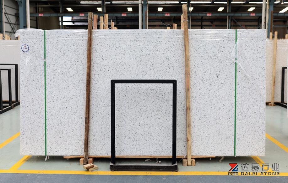 Alps White Color Engineer Stone Big Slabs Wholesale